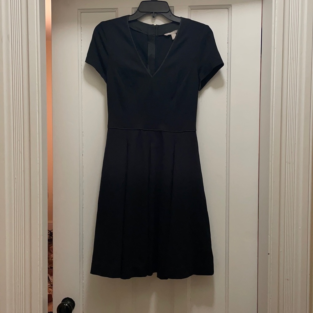 Black pleated dress